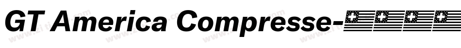 GT America Compresse字体转换
